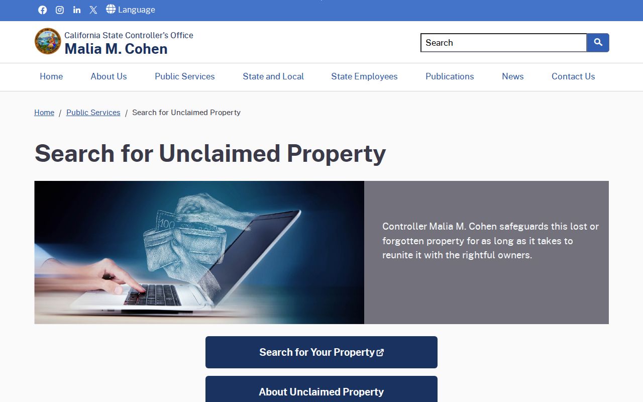 Berkeley people search California unclaimed property lookup